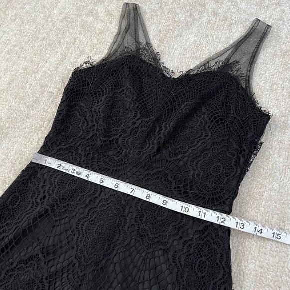 I Joah Black Lace Mesh Cocktail Summer Low Back Mini Dress S - Picture 6 of 11